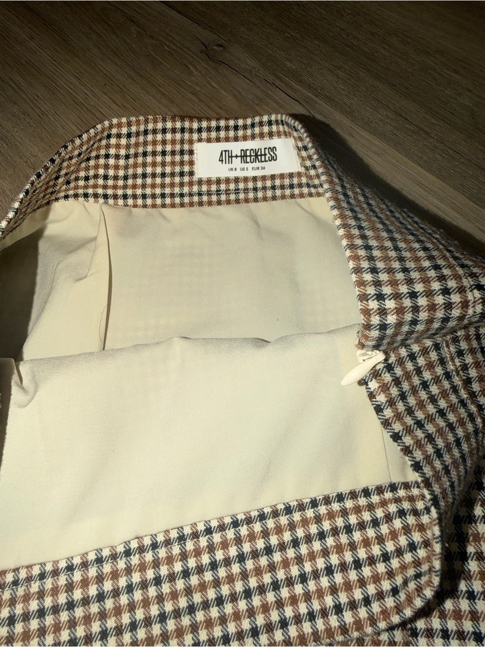 4th And Reckless Plaid Mini Skirt - Picture 3 of 5